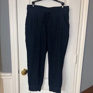 LULULEMON ATHLETICA WOMEN Ready To Rulu Heathered Blue Joggers‎ Pants Size 10
